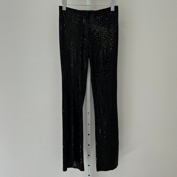 RALPH RALPH LAUREN BLACK EMBELLISHED PANTS SIZE SMALL - Picture 3 of 17